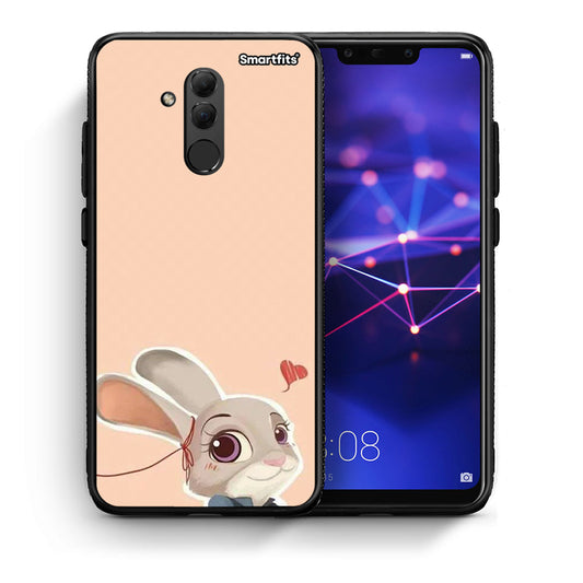 Θήκη Huawei Mate 20 Lite Nick Wilde And Judy Hopps Love 2 από τη Smartfits με σχέδιο στο πίσω μέρος και μαύρο περίβλημα | Huawei Mate 20 Lite Nick Wilde And Judy Hopps Love 2 case with colorful back and black bezels