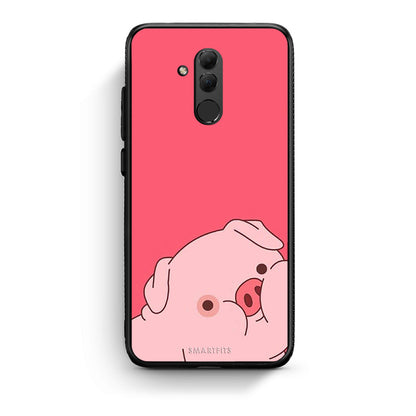Huawei Mate 20 Lite Pig Love 1 Θήκη Αγίου Βαλεντίνου από τη Smartfits με σχέδιο στο πίσω μέρος και μαύρο περίβλημα | Smartphone case with colorful back and black bezels by Smartfits