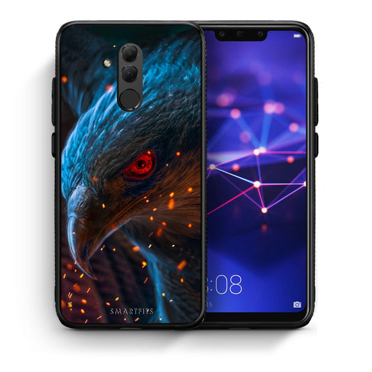 Θήκη Huawei Mate 20 Lite Eagle PopArt από τη Smartfits με σχέδιο στο πίσω μέρος και μαύρο περίβλημα | Huawei Mate 20 Lite Eagle PopArt case with colorful back and black bezels