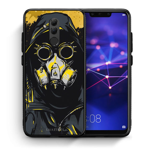 Θήκη Huawei Mate 20 Lite Mask PopArt από τη Smartfits με σχέδιο στο πίσω μέρος και μαύρο περίβλημα | Huawei Mate 20 Lite Mask PopArt case with colorful back and black bezels