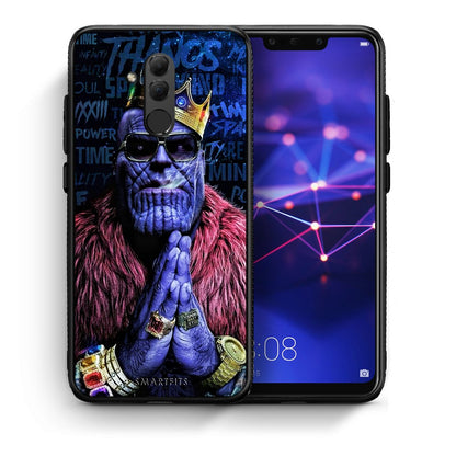 Θήκη Huawei Mate 20 Lite Thanos PopArt από τη Smartfits με σχέδιο στο πίσω μέρος και μαύρο περίβλημα | Huawei Mate 20 Lite Thanos PopArt case with colorful back and black bezels