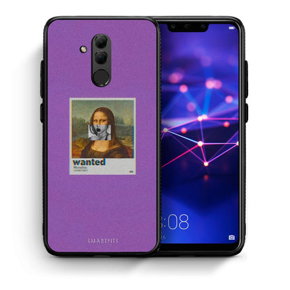 Θήκη Huawei Mate 20 Lite Monalisa Popart από τη Smartfits με σχέδιο στο πίσω μέρος και μαύρο περίβλημα | Huawei Mate 20 Lite Monalisa Popart case with colorful back and black bezels
