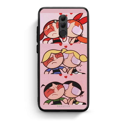 Huawei Mate 20 Lite Puff Love Θήκη Αγίου Βαλεντίνου από τη Smartfits με σχέδιο στο πίσω μέρος και μαύρο περίβλημα | Smartphone case with colorful back and black bezels by Smartfits