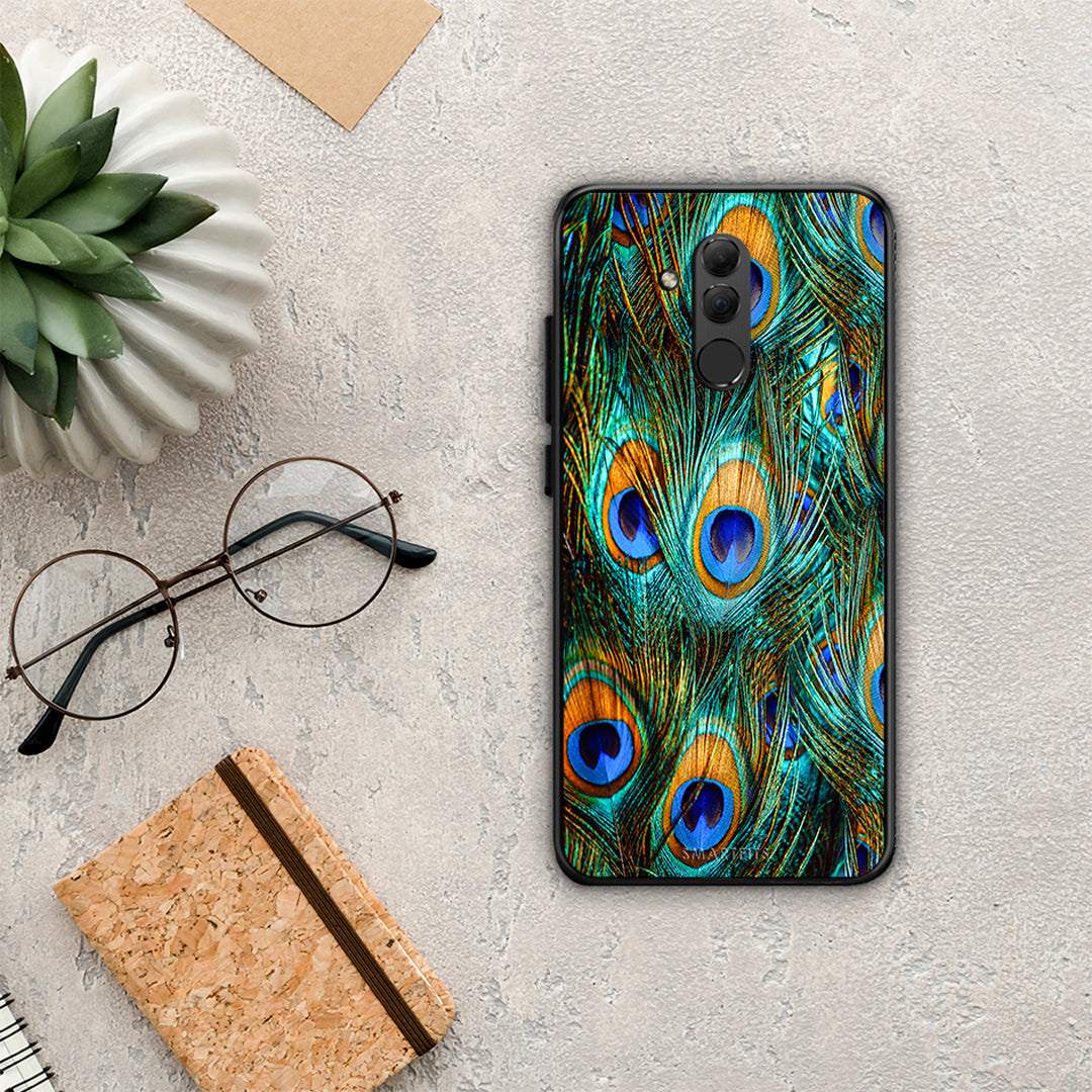 Real Peacock Feathers - Huawei Mate 20 Lite θήκη