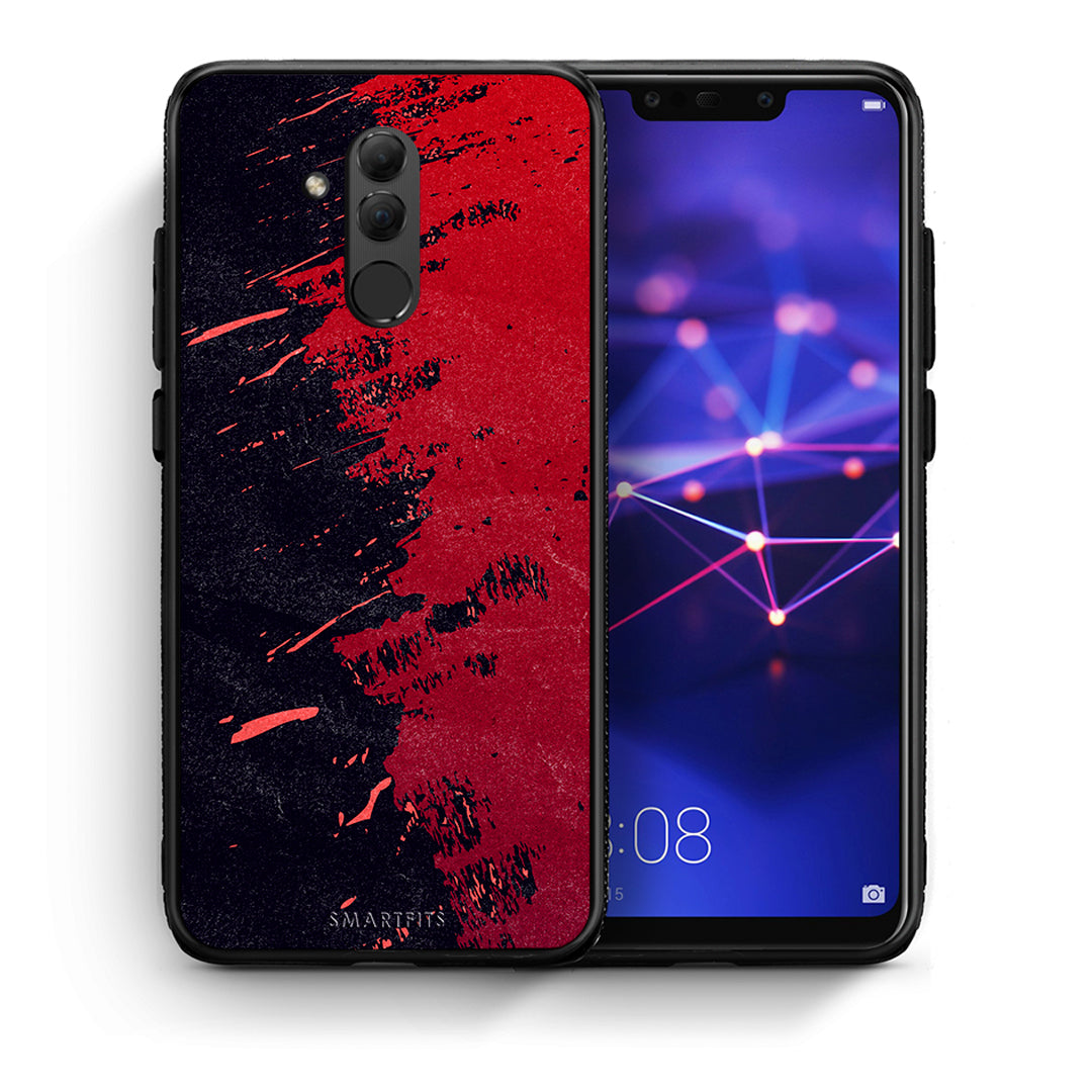 Θήκη Αγίου Βαλεντίνου Huawei Mate 20 Lite Red Paint από τη Smartfits με σχέδιο στο πίσω μέρος και μαύρο περίβλημα | Huawei Mate 20 Lite Red Paint case with colorful back and black bezels