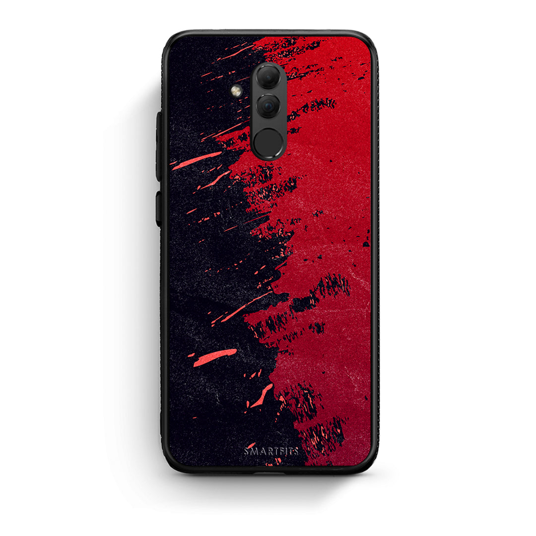Huawei Mate 20 Lite Red Paint Θήκη Αγίου Βαλεντίνου από τη Smartfits με σχέδιο στο πίσω μέρος και μαύρο περίβλημα | Smartphone case with colorful back and black bezels by Smartfits