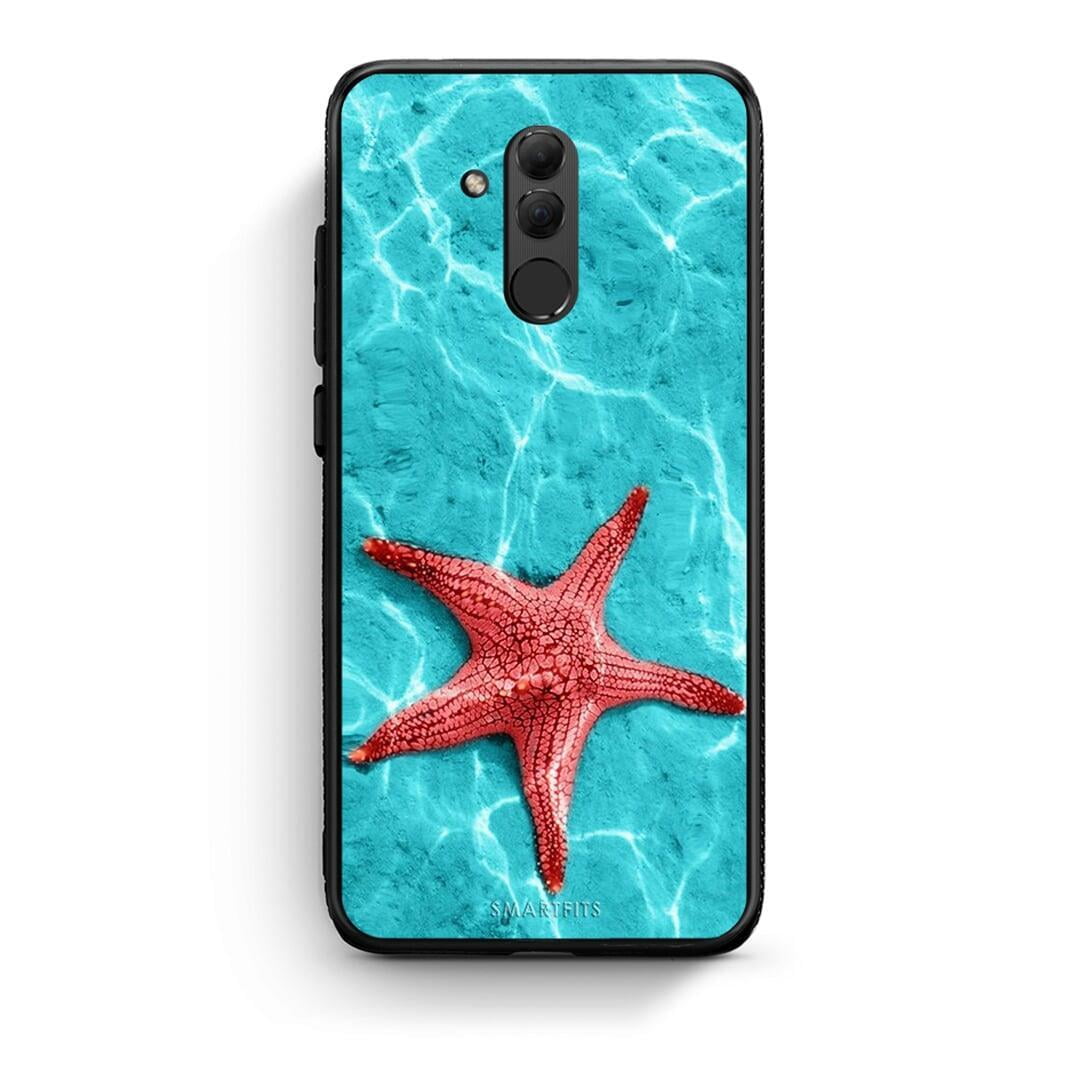 Huawei Mate 20 Lite Red Starfish Θήκη από τη Smartfits με σχέδιο στο πίσω μέρος και μαύρο περίβλημα | Smartphone case with colorful back and black bezels by Smartfits