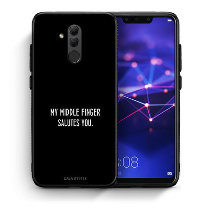 Θήκη Huawei Mate 20 Lite Salute από τη Smartfits με σχέδιο στο πίσω μέρος και μαύρο περίβλημα | Huawei Mate 20 Lite Salute case with colorful back and black bezels