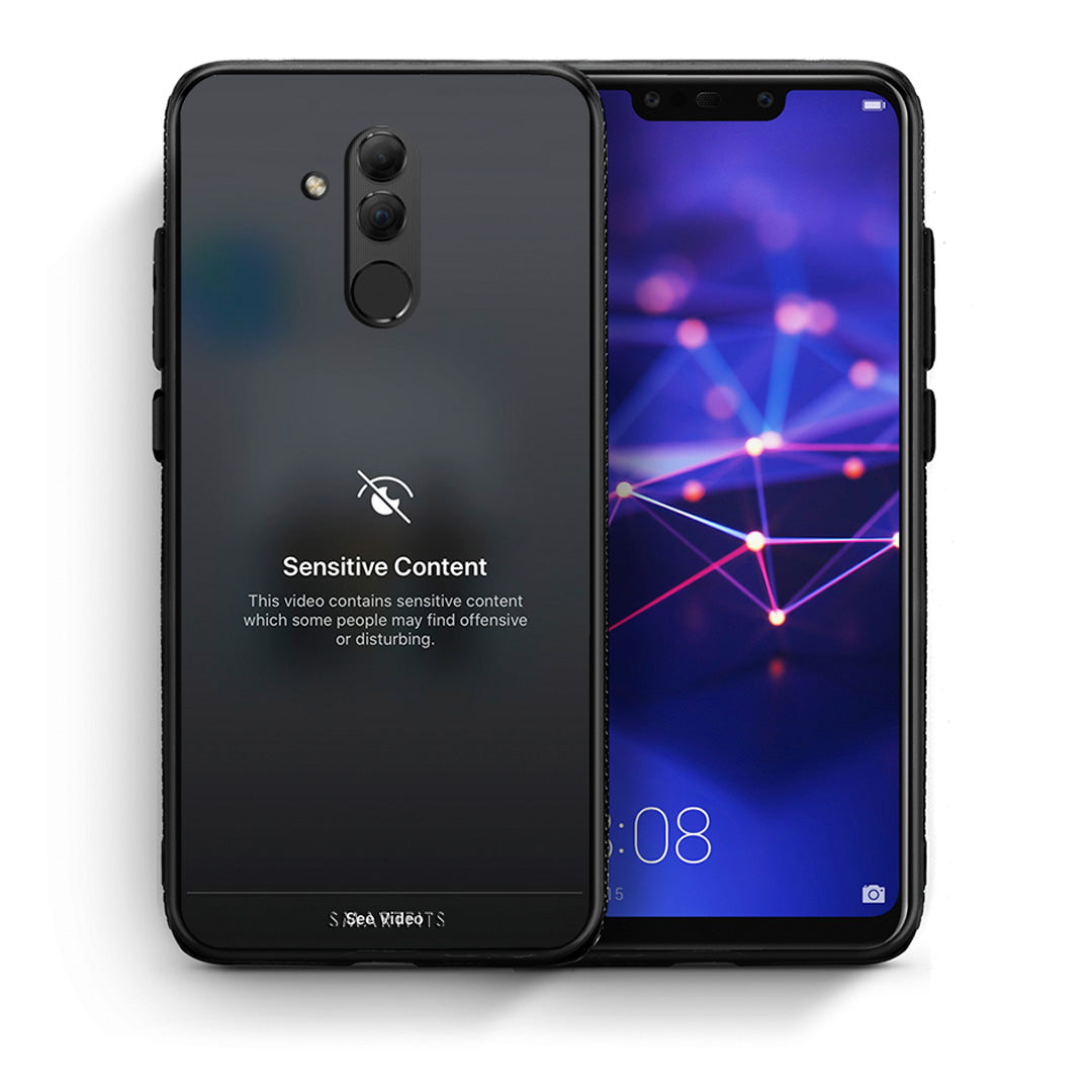 Θήκη Huawei Mate 20 Lite Sensitive Content από τη Smartfits με σχέδιο στο πίσω μέρος και μαύρο περίβλημα | Huawei Mate 20 Lite Sensitive Content case with colorful back and black bezels