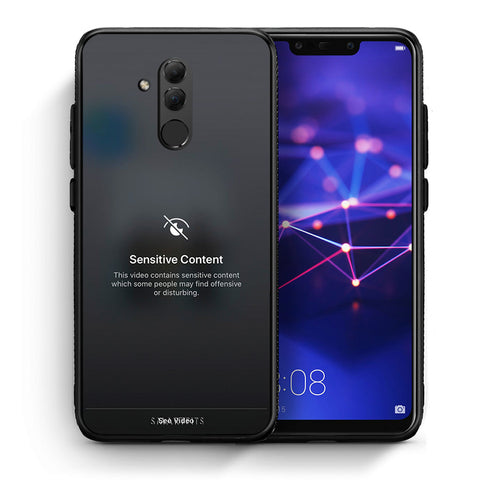 Θήκη Huawei Mate 20 Lite Sensitive Content από τη Smartfits με σχέδιο στο πίσω μέρος και μαύρο περίβλημα | Huawei Mate 20 Lite Sensitive Content case with colorful back and black bezels