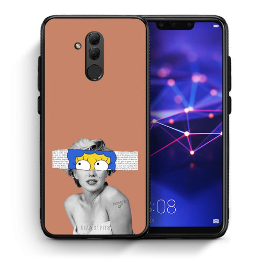 Θήκη Huawei Mate 20 Lite Sim Merilyn από τη Smartfits με σχέδιο στο πίσω μέρος και μαύρο περίβλημα | Huawei Mate 20 Lite Sim Merilyn case with colorful back and black bezels