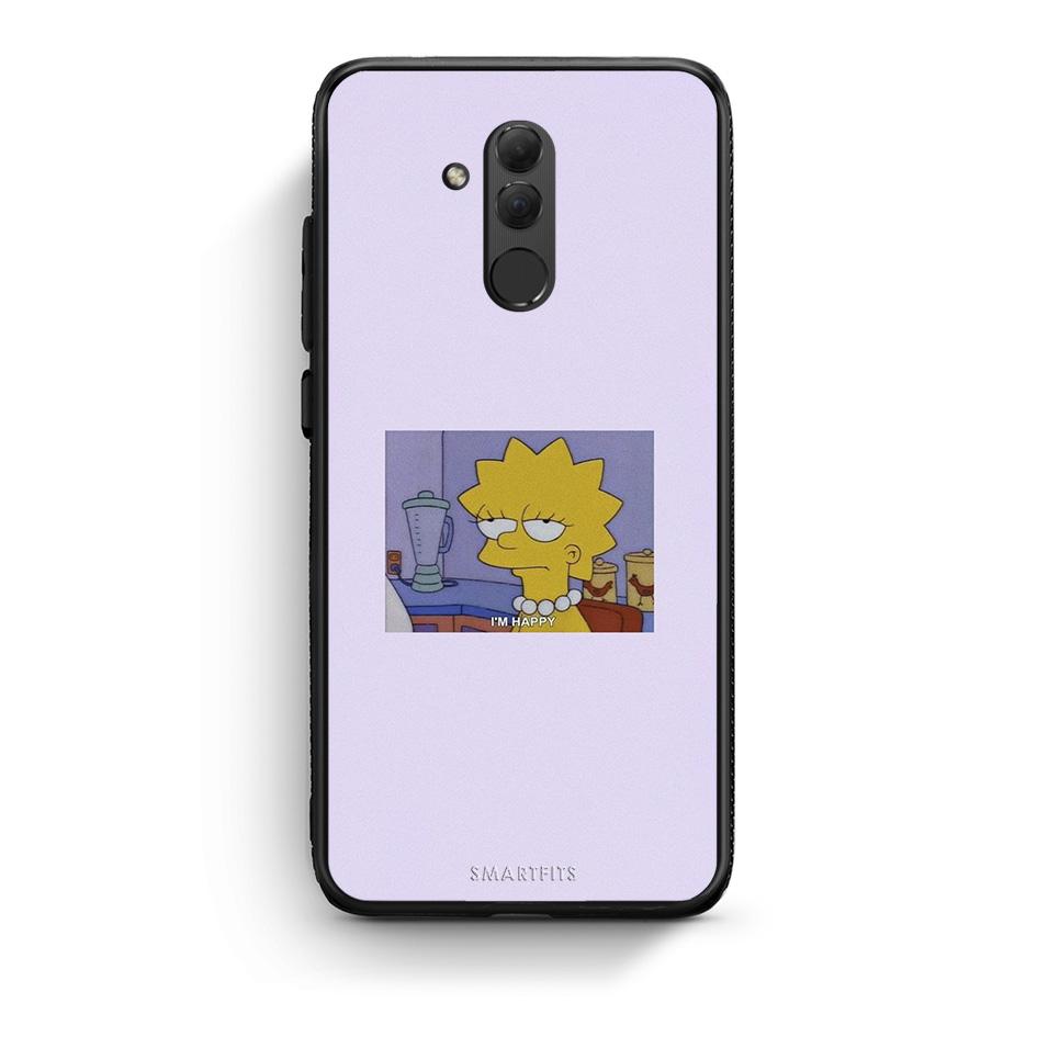 Huawei Mate 20 Lite So Happy θήκη από τη Smartfits με σχέδιο στο πίσω μέρος και μαύρο περίβλημα | Smartphone case with colorful back and black bezels by Smartfits