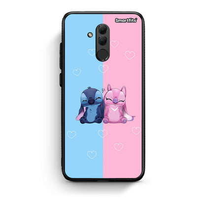 Huawei Mate 20 Lite Stitch And Angel θήκη από τη Smartfits με σχέδιο στο πίσω μέρος και μαύρο περίβλημα | Smartphone case with colorful back and black bezels by Smartfits