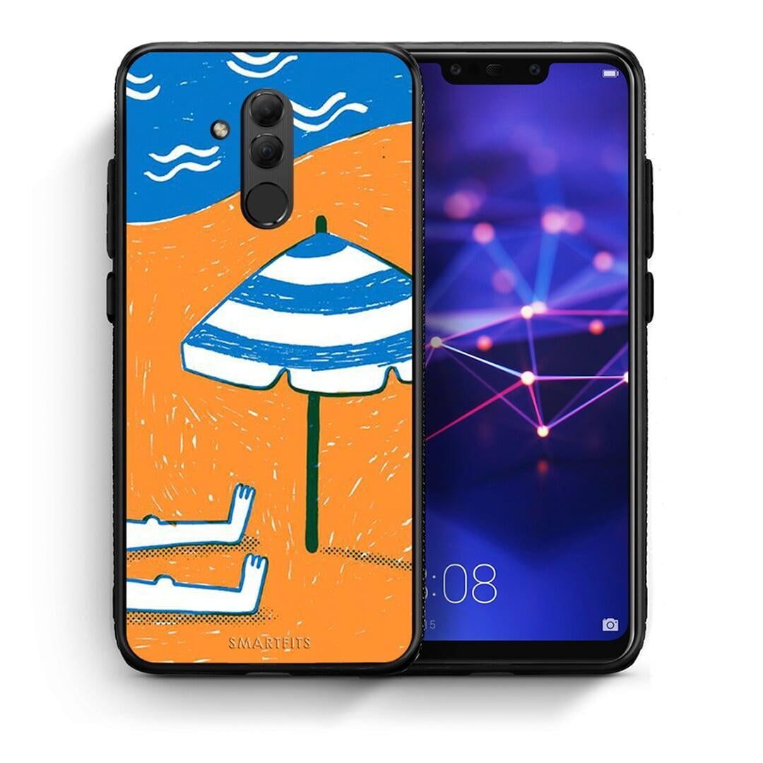 Θήκη Huawei Mate 20 Lite Summering από τη Smartfits με σχέδιο στο πίσω μέρος και μαύρο περίβλημα | Huawei Mate 20 Lite Summering case with colorful back and black bezels