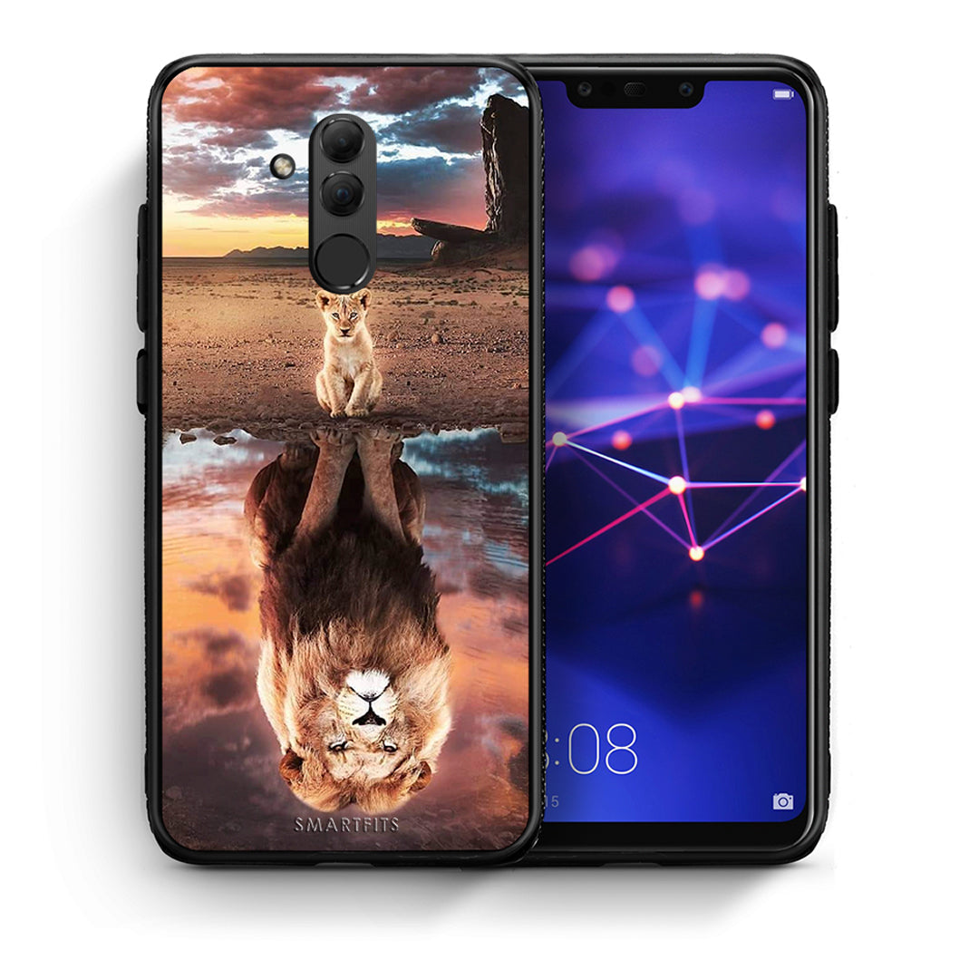 Θήκη Αγίου Βαλεντίνου Huawei Mate 20 Lite Sunset Dreams από τη Smartfits με σχέδιο στο πίσω μέρος και μαύρο περίβλημα | Huawei Mate 20 Lite Sunset Dreams case with colorful back and black bezels