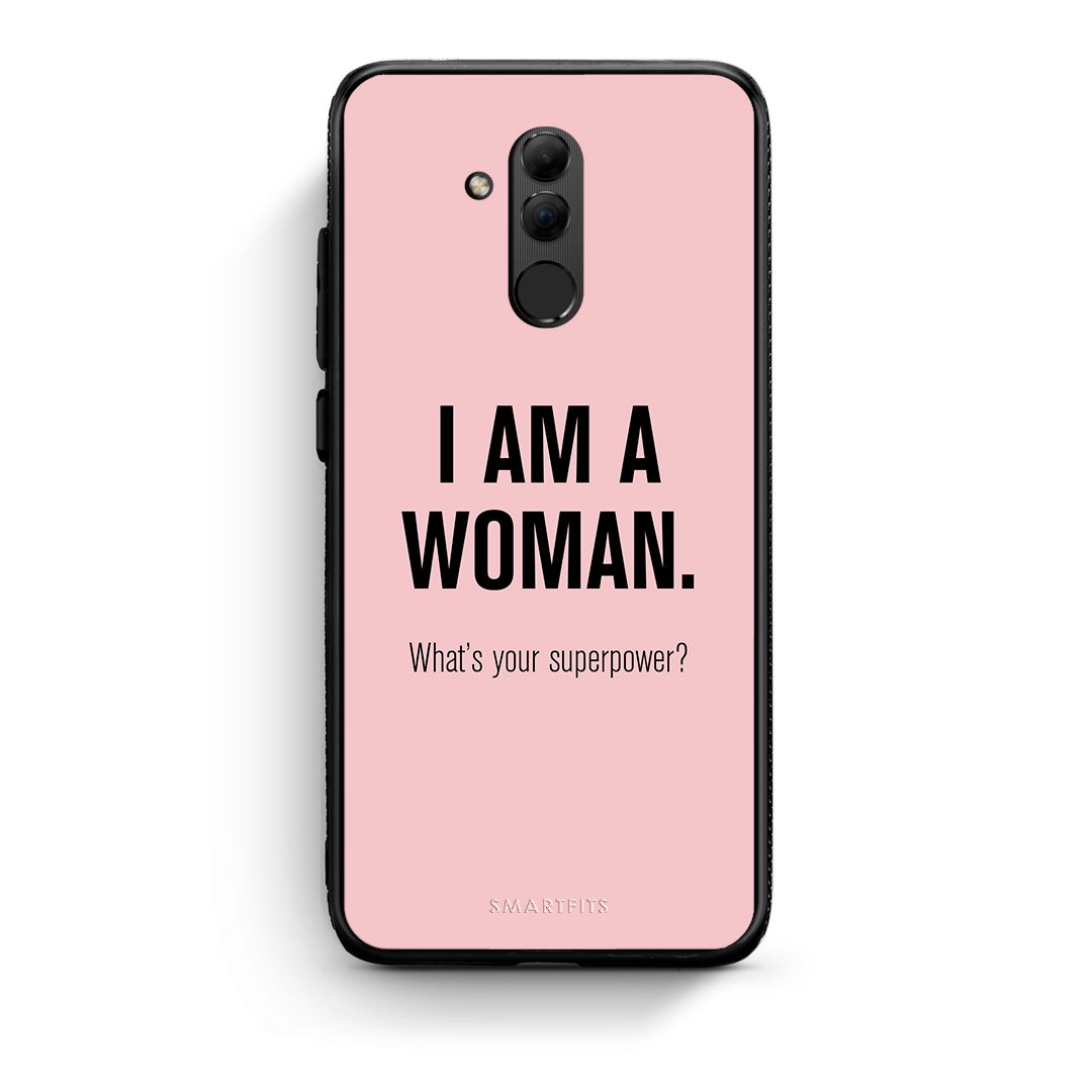 Huawei Mate 20 Lite Superpower Woman θήκη από τη Smartfits με σχέδιο στο πίσω μέρος και μαύρο περίβλημα | Smartphone case with colorful back and black bezels by Smartfits