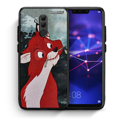 Θήκη Huawei Mate 20 Lite Tod And Vixey Love 1 από τη Smartfits με σχέδιο στο πίσω μέρος και μαύρο περίβλημα | Huawei Mate 20 Lite Tod And Vixey Love 1 case with colorful back and black bezels
