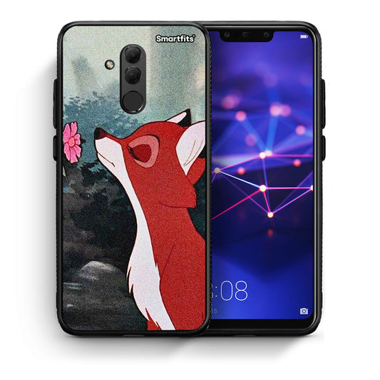 Θήκη Huawei Mate 20 Lite Tod And Vixey Love 2 από τη Smartfits με σχέδιο στο πίσω μέρος και μαύρο περίβλημα | Huawei Mate 20 Lite Tod And Vixey Love 2 case with colorful back and black bezels
