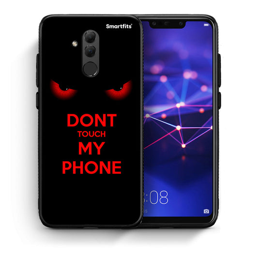 Θήκη Huawei Mate 20 Lite Touch My Phone από τη Smartfits με σχέδιο στο πίσω μέρος και μαύρο περίβλημα | Huawei Mate 20 Lite Touch My Phone case with colorful back and black bezels