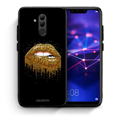 Θήκη Huawei Mate 20 Lite Golden Valentine από τη Smartfits με σχέδιο στο πίσω μέρος και μαύρο περίβλημα | Huawei Mate 20 Lite Golden Valentine case with colorful back and black bezels