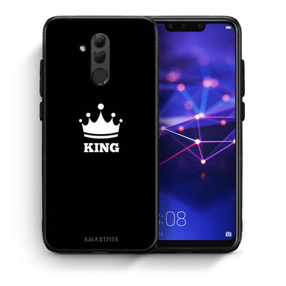 Θήκη Huawei Mate 20 Lite King Valentine από τη Smartfits με σχέδιο στο πίσω μέρος και μαύρο περίβλημα | Huawei Mate 20 Lite King Valentine case with colorful back and black bezels