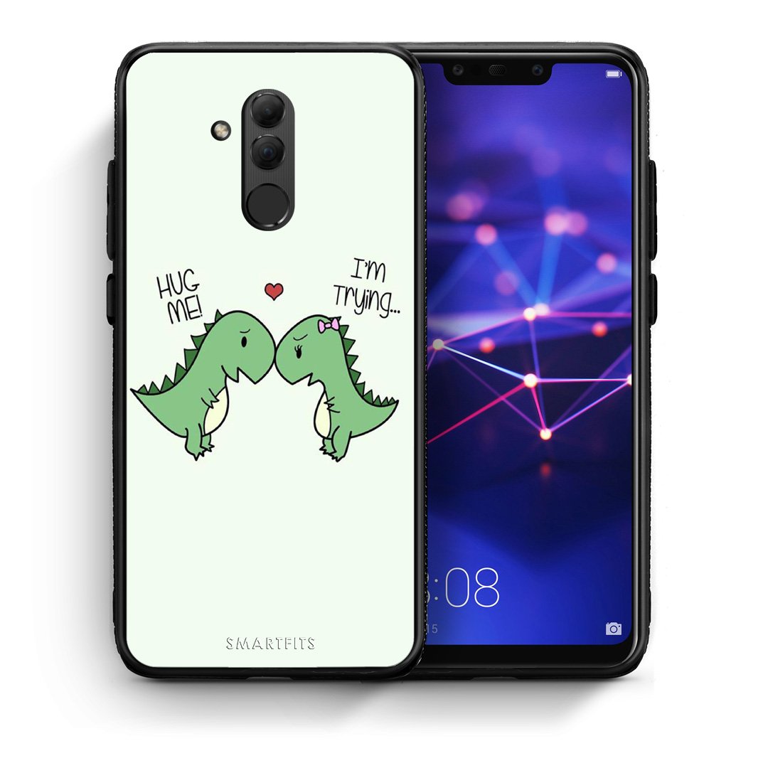 Θήκη Huawei Mate 20 Lite Rex Valentine από τη Smartfits με σχέδιο στο πίσω μέρος και μαύρο περίβλημα | Huawei Mate 20 Lite Rex Valentine case with colorful back and black bezels
