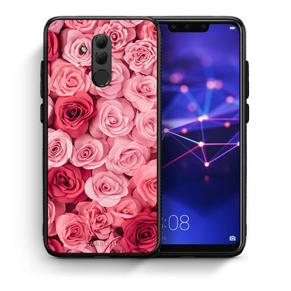Θήκη Huawei Mate 20 Lite RoseGarden Valentine από τη Smartfits με σχέδιο στο πίσω μέρος και μαύρο περίβλημα | Huawei Mate 20 Lite RoseGarden Valentine case with colorful back and black bezels