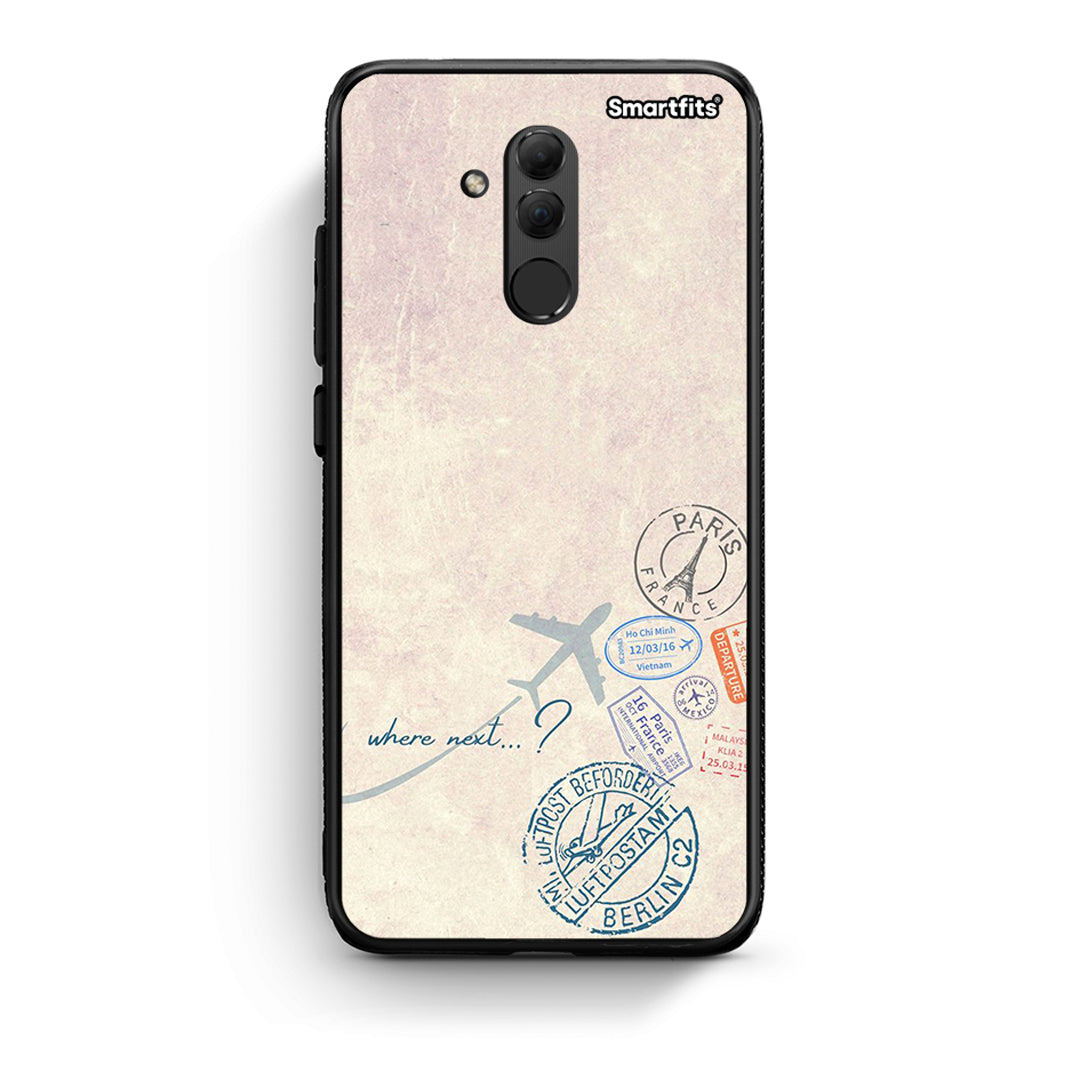 Huawei Mate 20 Lite Where Next Θήκη από τη Smartfits με σχέδιο στο πίσω μέρος και μαύρο περίβλημα | Smartphone case with colorful back and black bezels by Smartfits