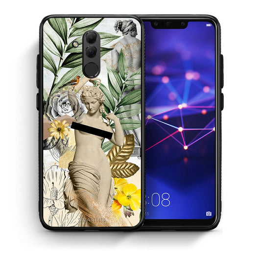 Θήκη Huawei Mate 20 Lite Woman Statue από τη Smartfits με σχέδιο στο πίσω μέρος και μαύρο περίβλημα | Huawei Mate 20 Lite Woman Statue case with colorful back and black bezels