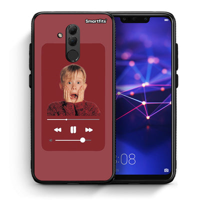 Θήκη Huawei Mate 20 Lite Xmas Alone Music από τη Smartfits με σχέδιο στο πίσω μέρος και μαύρο περίβλημα | Huawei Mate 20 Lite Xmas Alone Music case with colorful back and black bezels
