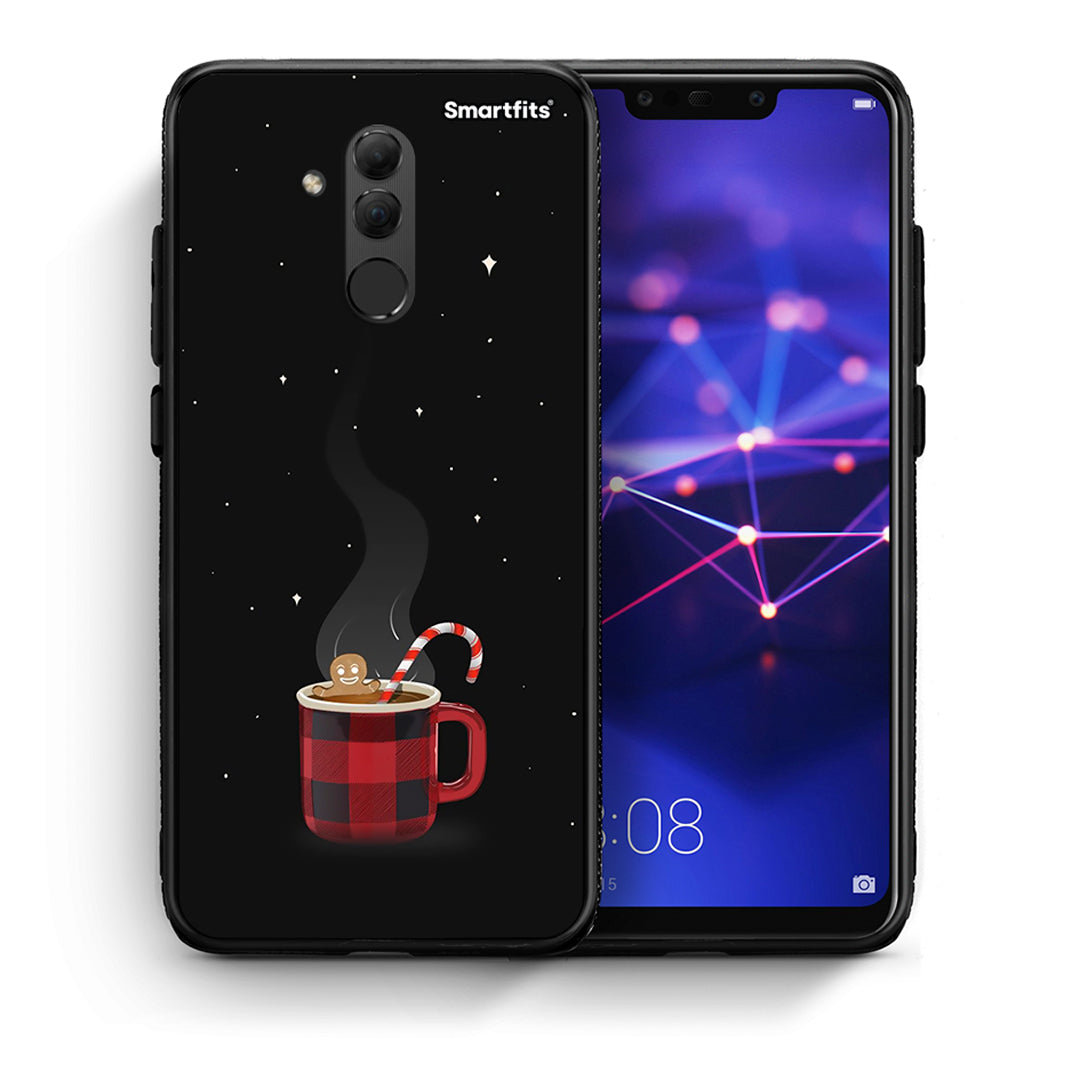 Θήκη Huawei Mate 20 Lite Xmas Bathing από τη Smartfits με σχέδιο στο πίσω μέρος και μαύρο περίβλημα | Huawei Mate 20 Lite Xmas Bathing case with colorful back and black bezels
