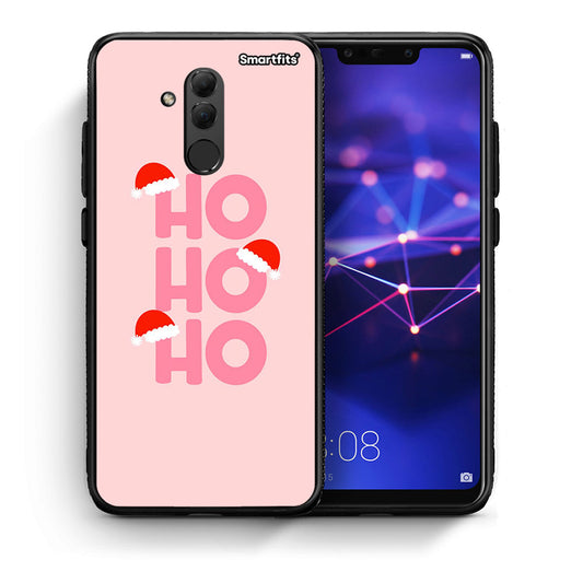 Θήκη Huawei Mate 20 Lite Xmas Ho Ho Ho από τη Smartfits με σχέδιο στο πίσω μέρος και μαύρο περίβλημα | Huawei Mate 20 Lite Xmas Ho Ho Ho case with colorful back and black bezels