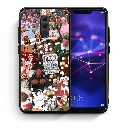 Θήκη Huawei Mate 20 Lite Xmas Movies από τη Smartfits με σχέδιο στο πίσω μέρος και μαύρο περίβλημα | Huawei Mate 20 Lite Xmas Movies case with colorful back and black bezels