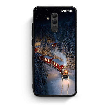Huawei Mate 20 Lite Xmas Train θήκη από τη Smartfits με σχέδιο στο πίσω μέρος και μαύρο περίβλημα | Smartphone case with colorful back and black bezels by Smartfits
