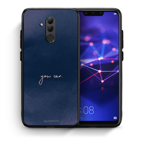 Θήκη Huawei Mate 20 Lite You Can από τη Smartfits με σχέδιο στο πίσω μέρος και μαύρο περίβλημα | Huawei Mate 20 Lite You Can case with colorful back and black bezels