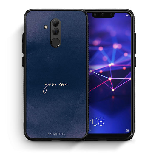 Θήκη Huawei Mate 20 Lite You Can από τη Smartfits με σχέδιο στο πίσω μέρος και μαύρο περίβλημα | Huawei Mate 20 Lite You Can case with colorful back and black bezels