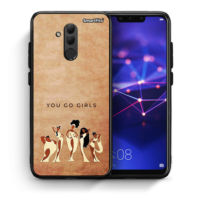 Θήκη Huawei Mate 20 Lite You Go Girl από τη Smartfits με σχέδιο στο πίσω μέρος και μαύρο περίβλημα | Huawei Mate 20 Lite You Go Girl case with colorful back and black bezels