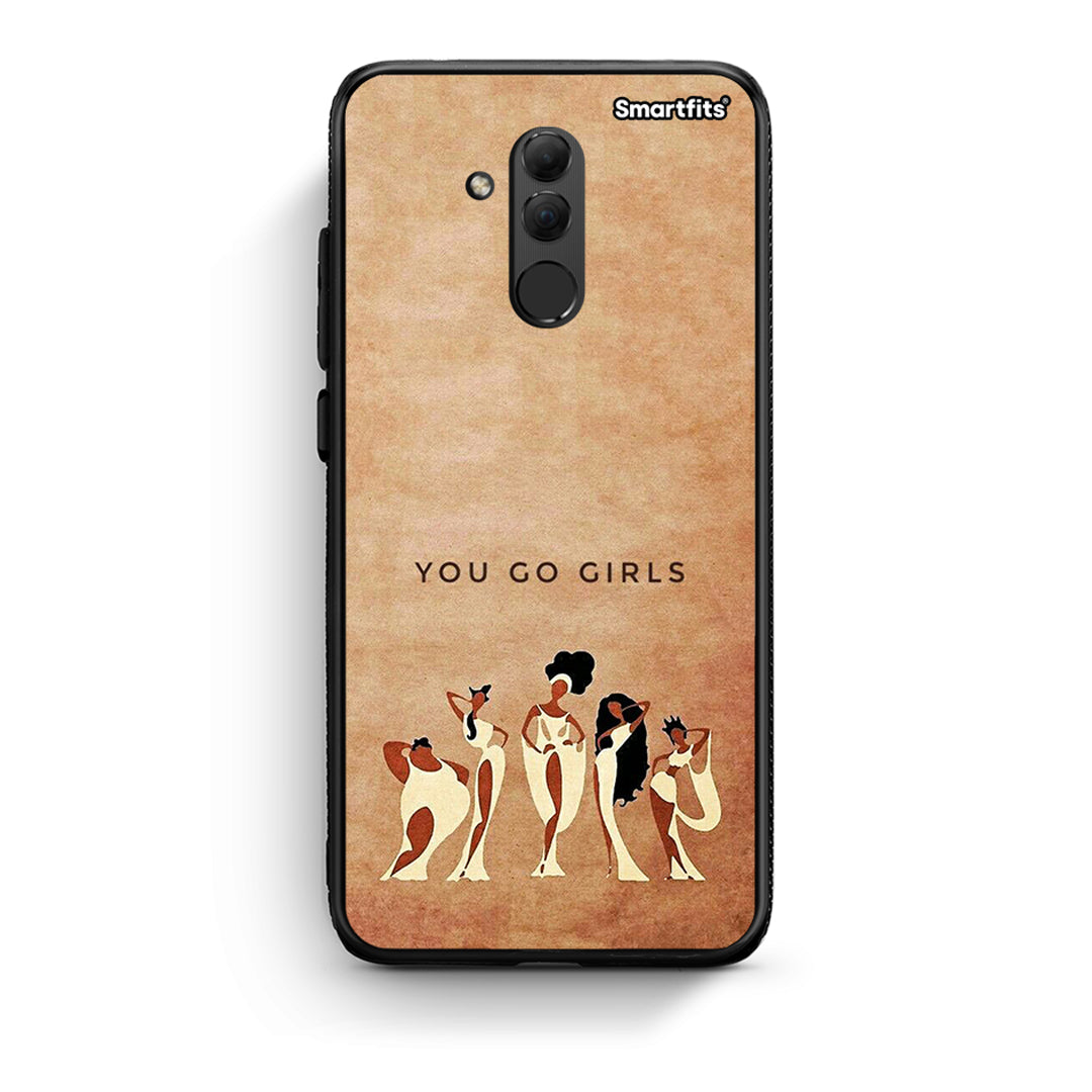 Huawei Mate 20 Lite You Go Girl θήκη από τη Smartfits με σχέδιο στο πίσω μέρος και μαύρο περίβλημα | Smartphone case with colorful back and black bezels by Smartfits