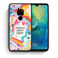 Thumbnail for Θήκη Huawei Mate 20 Manifest Your Vision από τη Smartfits με σχέδιο στο πίσω μέρος και μαύρο περίβλημα | Huawei Mate 20 Manifest Your Vision case with colorful back and black bezels