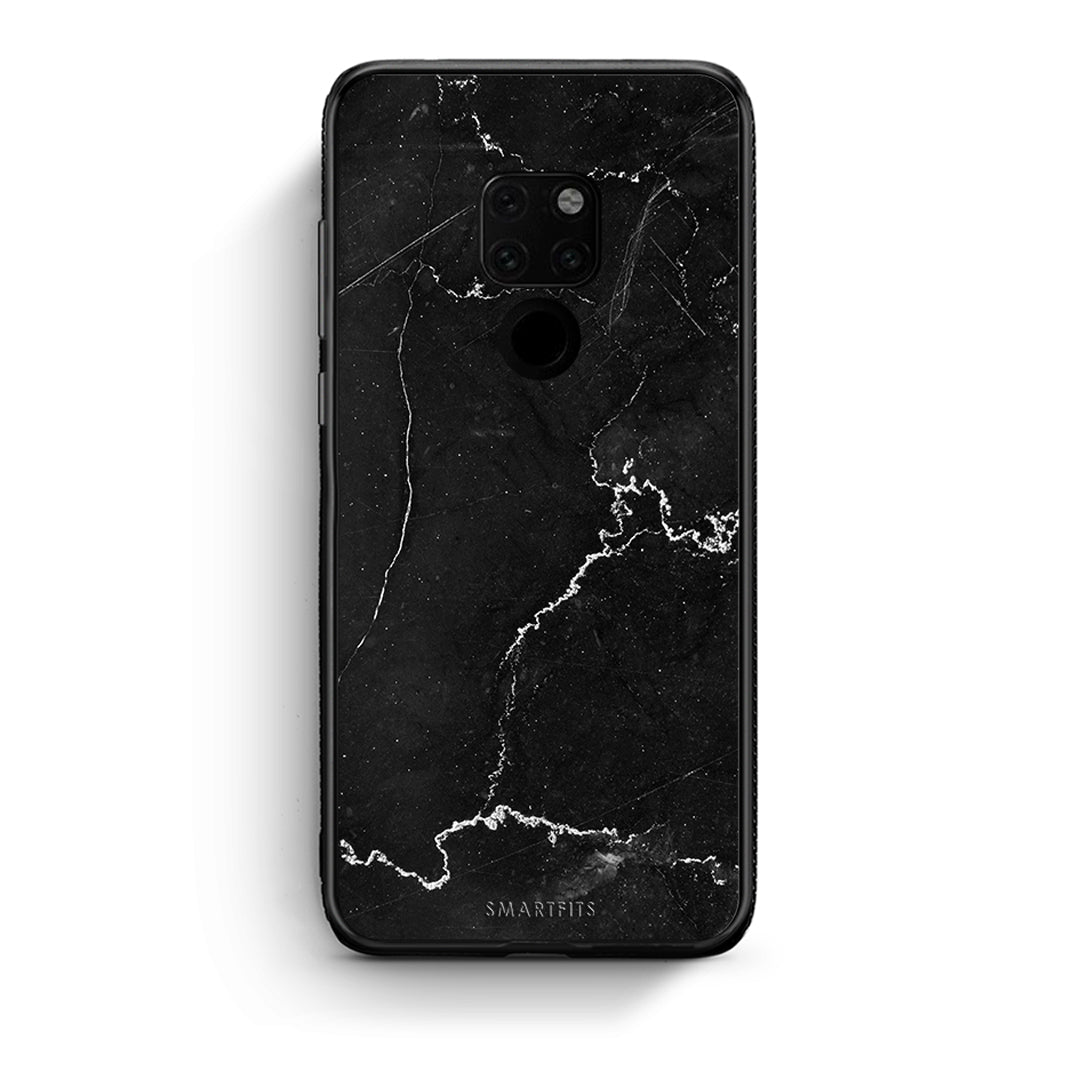 Huawei Mate 20 Marble Black θήκη από τη Smartfits με σχέδιο στο πίσω μέρος και μαύρο περίβλημα | Smartphone case with colorful back and black bezels by Smartfits