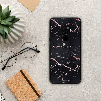 Marble Black Rosegold - Huawei Mate 20 θήκη