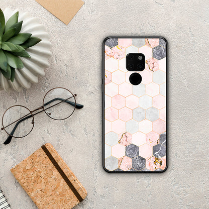 Marble Hexagon Pink - Huawei Mate 20 θήκη