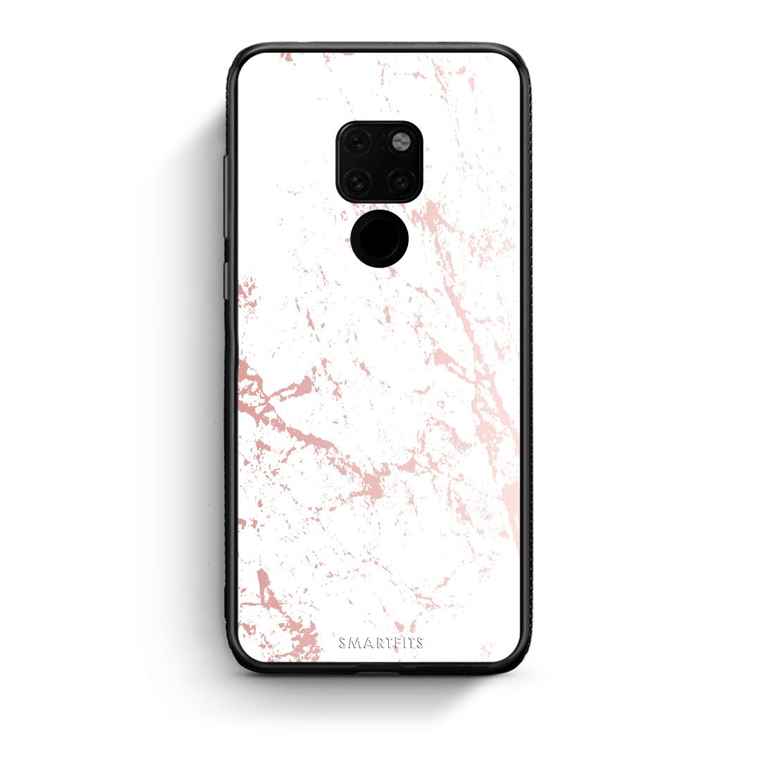116 - Huawei Mate 20 Pink Splash Marble case, cover, bumper