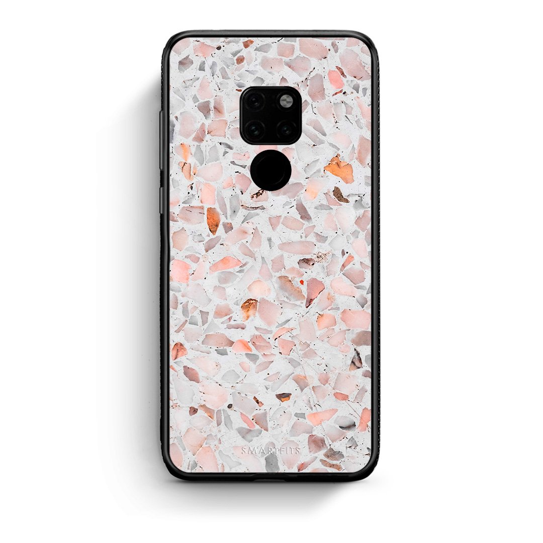 Huawei Mate 20 Marble Terrazzo θήκη από τη Smartfits με σχέδιο στο πίσω μέρος και μαύρο περίβλημα | Smartphone case with colorful back and black bezels by Smartfits