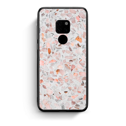 Huawei Mate 20 Marble Terrazzo θήκη από τη Smartfits με σχέδιο στο πίσω μέρος και μαύρο περίβλημα | Smartphone case with colorful back and black bezels by Smartfits
