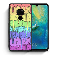 Thumbnail for Θήκη Huawei Mate 20 Melting Rainbow από τη Smartfits με σχέδιο στο πίσω μέρος και μαύρο περίβλημα | Huawei Mate 20 Melting Rainbow case with colorful back and black bezels