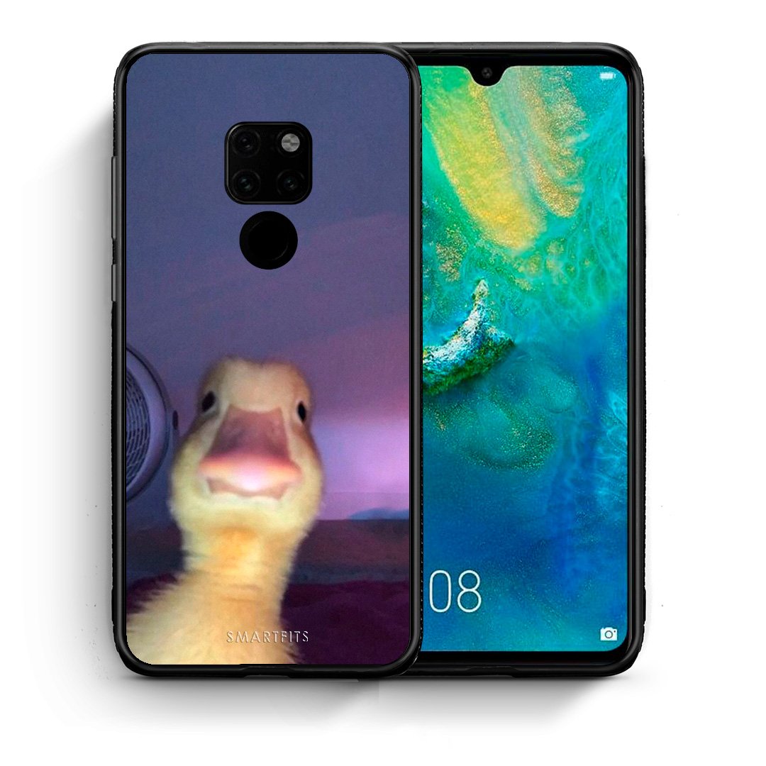 Θήκη Huawei Mate 20 Meme Duck από τη Smartfits με σχέδιο στο πίσω μέρος και μαύρο περίβλημα | Huawei Mate 20 Meme Duck case with colorful back and black bezels