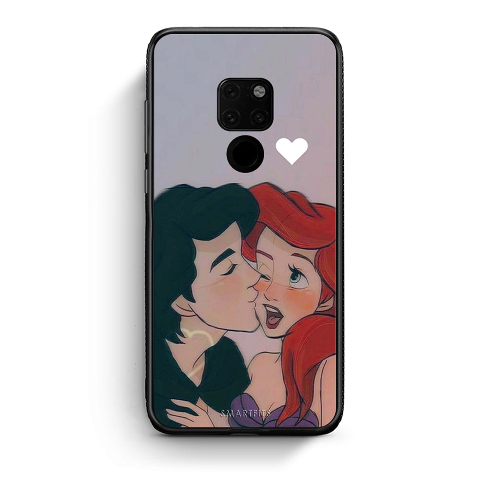 Huawei Mate 20 Mermaid Love Θήκη Αγίου Βαλεντίνου από τη Smartfits με σχέδιο στο πίσω μέρος και μαύρο περίβλημα | Smartphone case with colorful back and black bezels by Smartfits