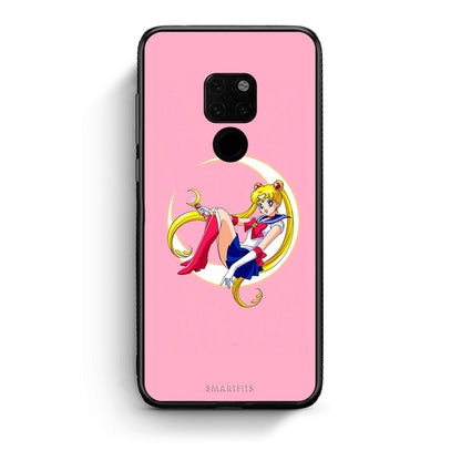 Huawei Mate 20 Moon Girl θήκη από τη Smartfits με σχέδιο στο πίσω μέρος και μαύρο περίβλημα | Smartphone case with colorful back and black bezels by Smartfits
