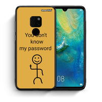 Thumbnail for Θήκη Huawei Mate 20 My Password από τη Smartfits με σχέδιο στο πίσω μέρος και μαύρο περίβλημα | Huawei Mate 20 My Password case with colorful back and black bezels